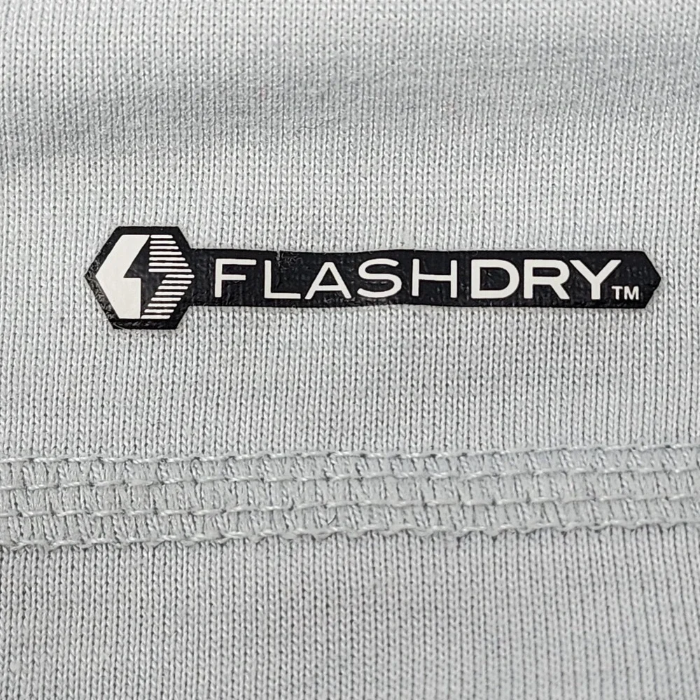 The North Face Polo Shirt‎ Men's Medium Gray 2 Tone Flash Dry Short Sleeve